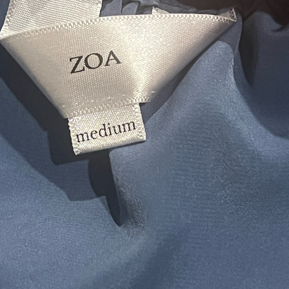 ZOA Blue Strapless 100% Polyester Dress Size: Medium - Picture 12 of 15